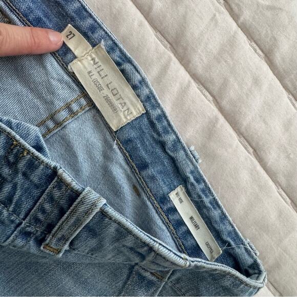 Nili Lotan Military Cropped Mid Rise Jogger Jeans - Picture 8 of 11